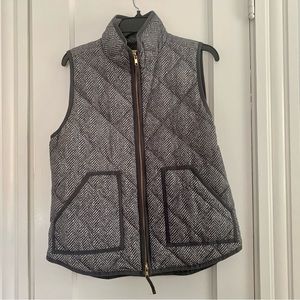 J. Crew printed quilted puffer vest